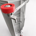 Escalón de aluminio de 1000 mm con rodillos rojos para escaleras mecánicas 9300